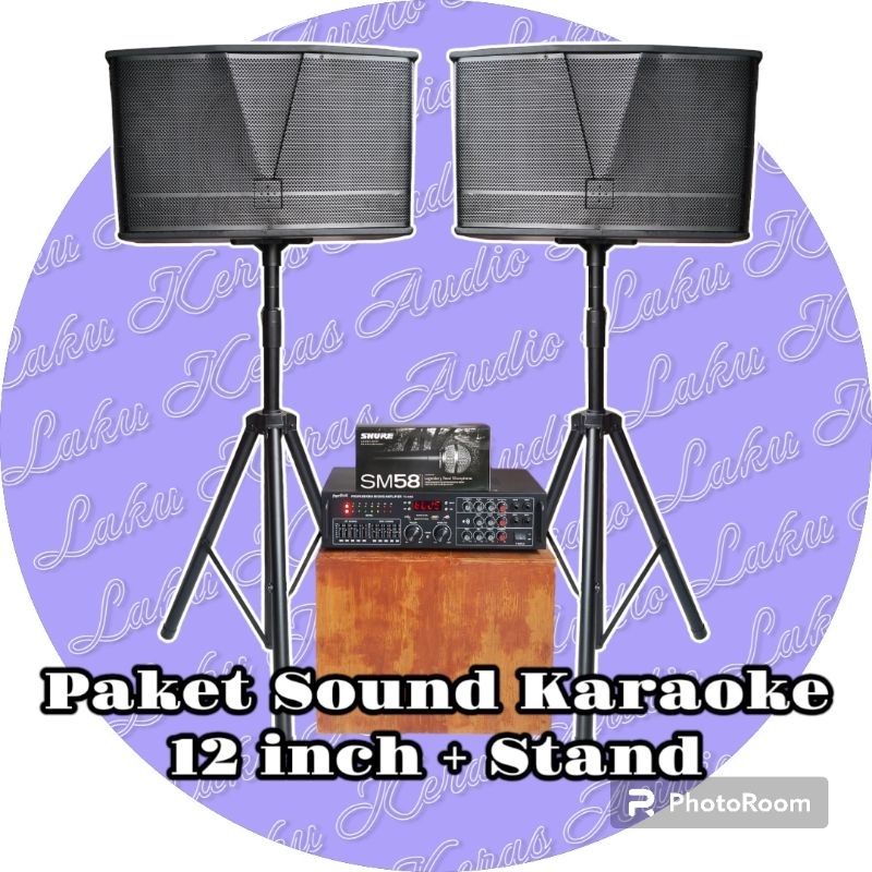 paket sound karaoke lengkap 12 inch bluetooth