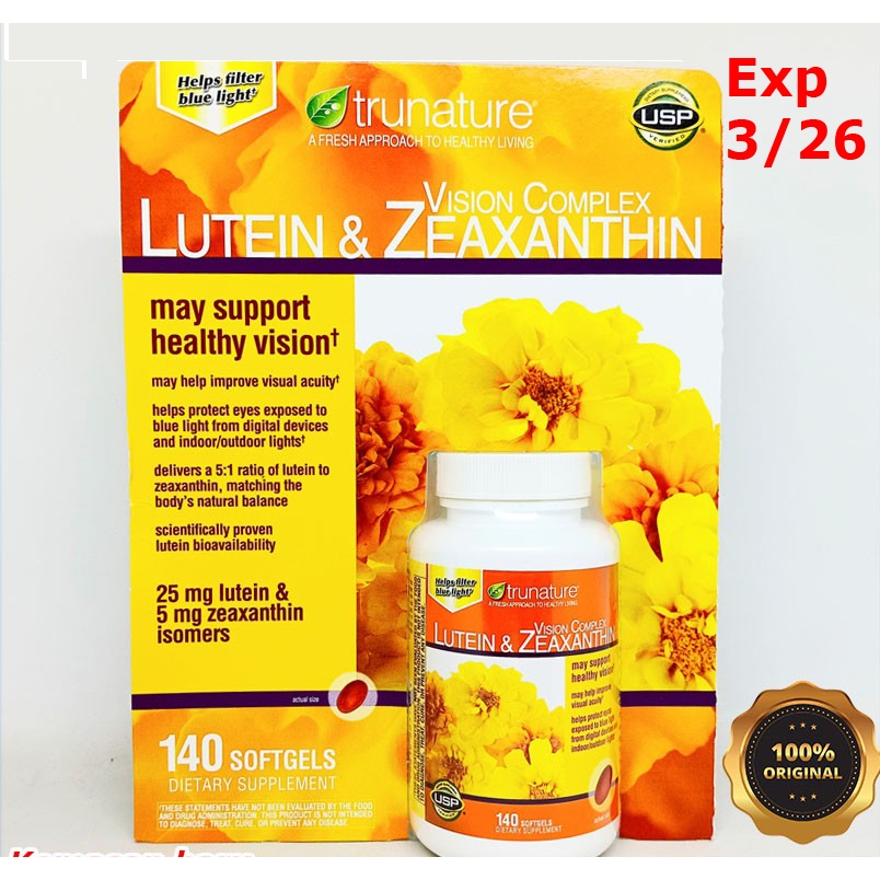 Trunature Lutein & Zeaxanthin 140 Softgel