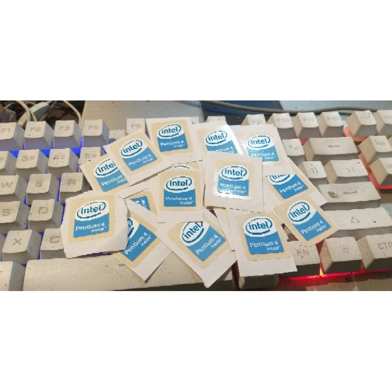 STIKER KOMPUTER LAPTOP INTEL PENTIUM 4 INSIDE ORIGINAL LABEL STICKER PROCESSOR PC NOTEBOOK