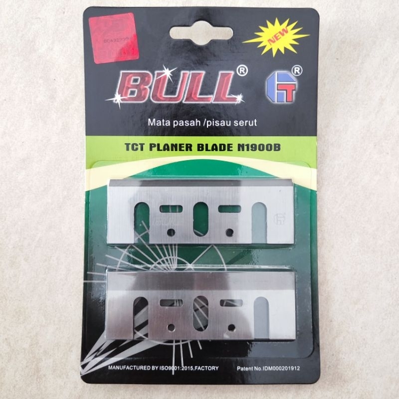 TCT 82mm Bull Hijau Mata Pisau Mesin Serut Planer Pasah Ketam Sugu Kayu