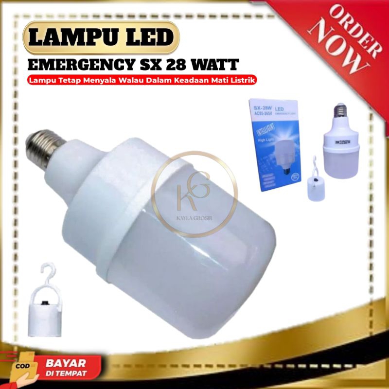 Lampu Emergency LED 28watt/Lampu Cerdas/Bohlam Lampu LED Darurat Disentuh Nyala