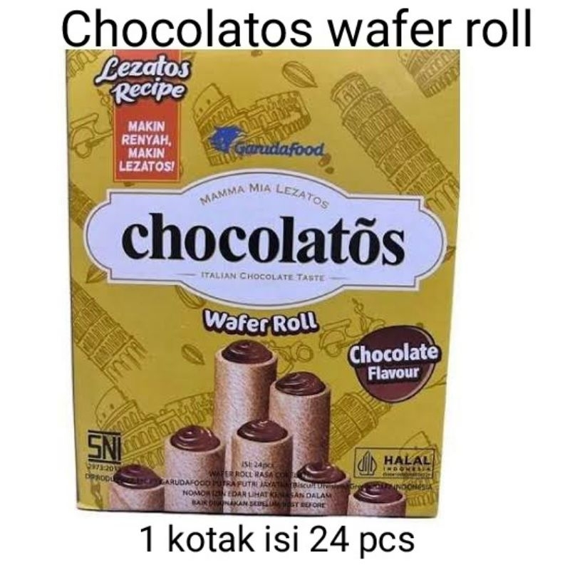 

Gery Chocolatos wafer roll 1 kotak isi 24pcs