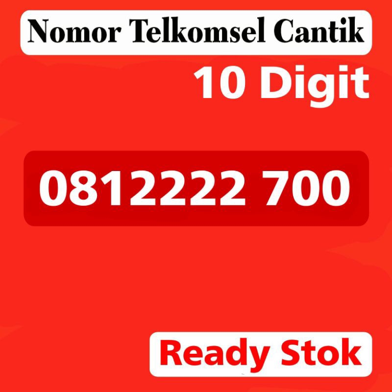 Kartu perdana nomor cantik Simpati Telkomsel 10 Digit