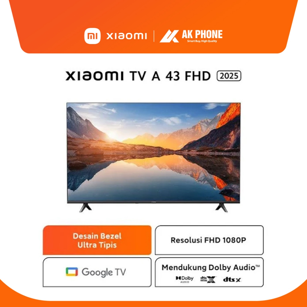 Xiaomi TV A 43" FHD 2025 Garansi Resmi (AK PHONE JAMBI)