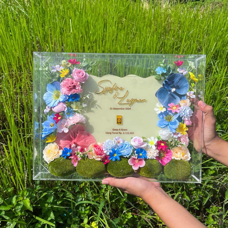 Free Packing Kayu  Mahar Akrilik Mahar Murah Mahar Nikah Mahar Pernikahan Mahar Transparan