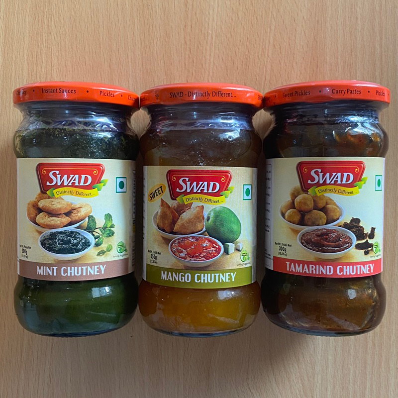 

Sweet Mango Chutney / Mint Chutney / Tamarind Chutney (Swad) (350/300 grams)