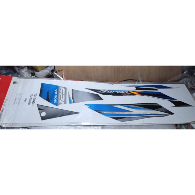 871x0 kyl 670 zdr original AHM Astra Honda motor stripe black blue striping stiker box cover body se