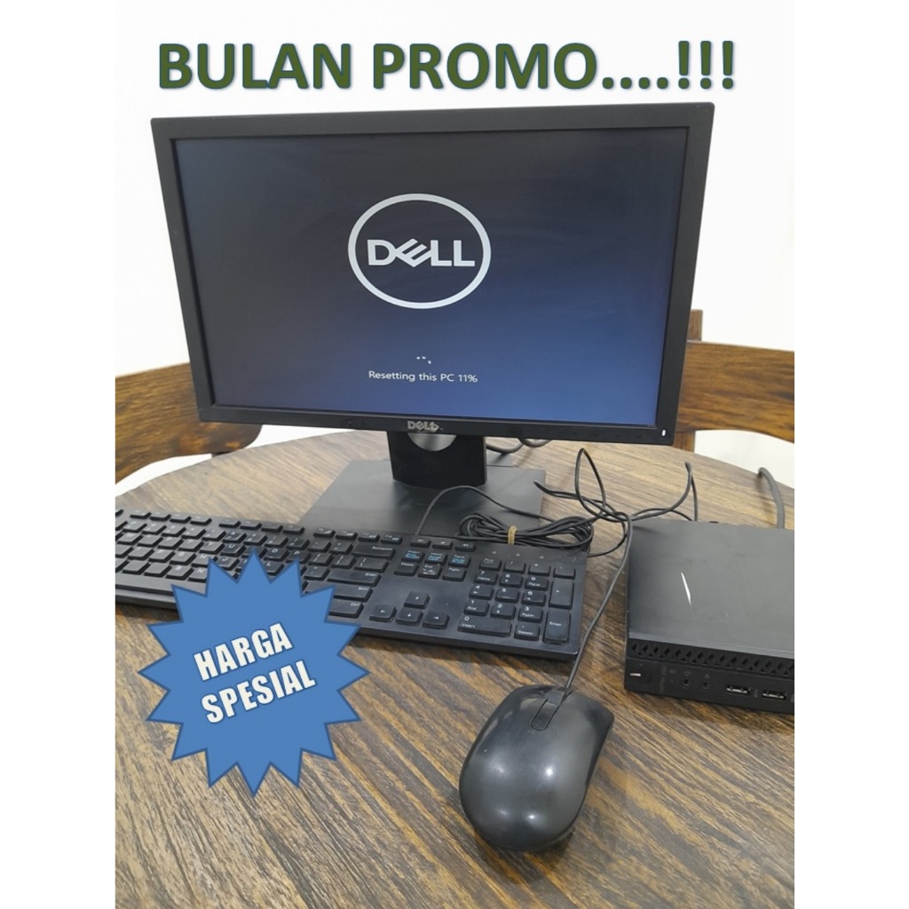 PAKET LENGKAP MINI PC DELL OPTIPLEX 3050 GEN.7, BERGARANSI