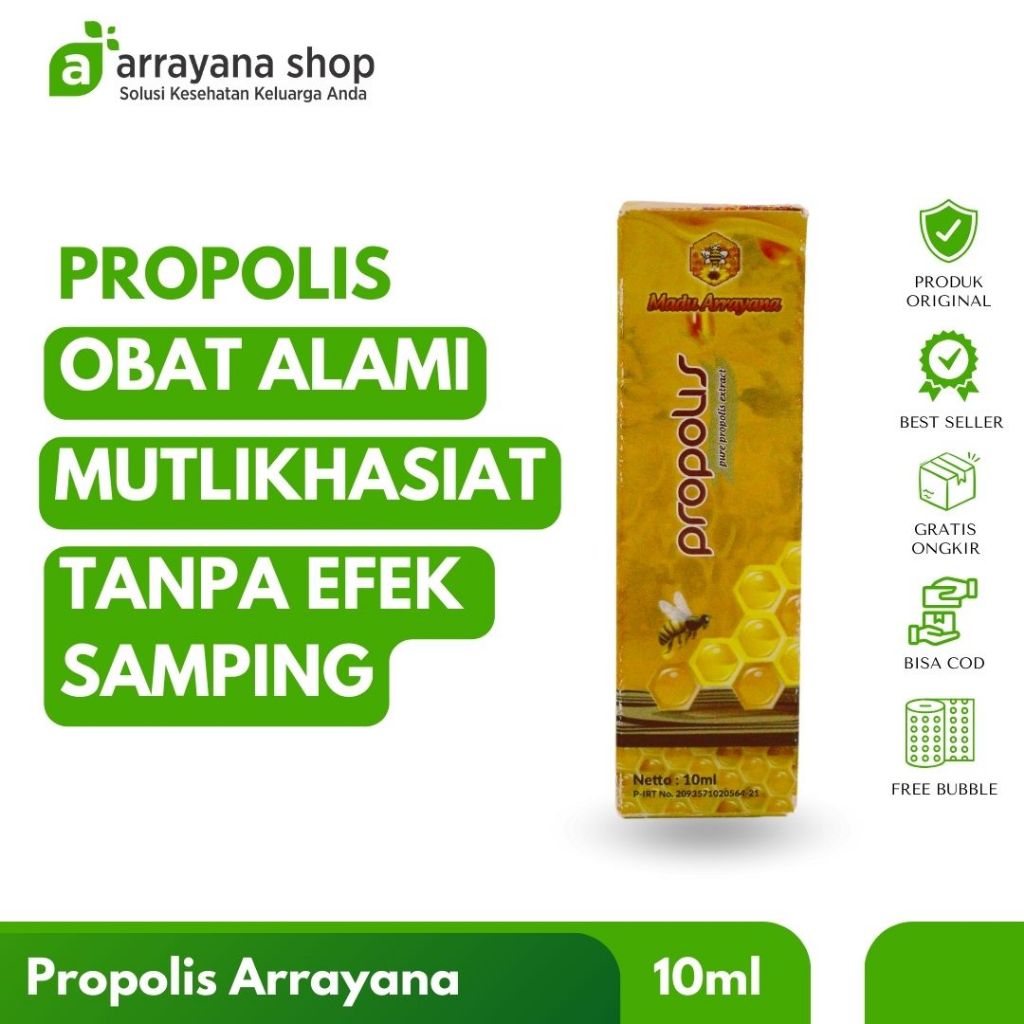 Arrayana Honey Propolis Drop | Bantu Atasi Berbagai Keluhan Akibat Pola Makan Yang Tidak Tepat