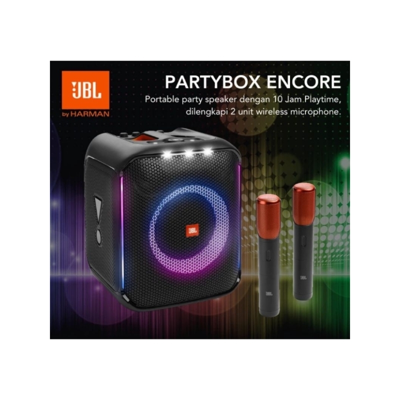 Speaker Bluetooth JBL PARTYBOX ENCORE+2 Mic Wireless JBL ORIGINAL