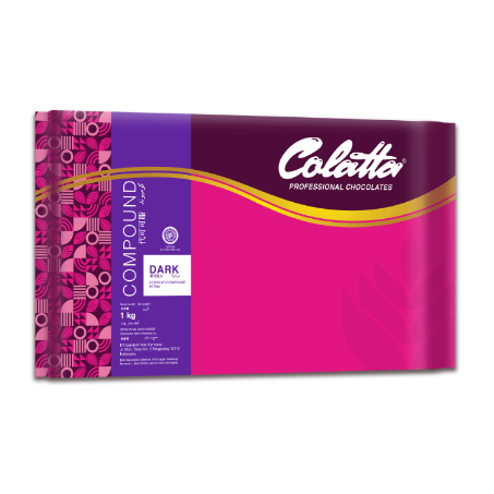 

COLATTA DARK CHOCOLATE COMPOUND - COLLATA DARK COKLAT BATANG repack 200gr / 1000gr