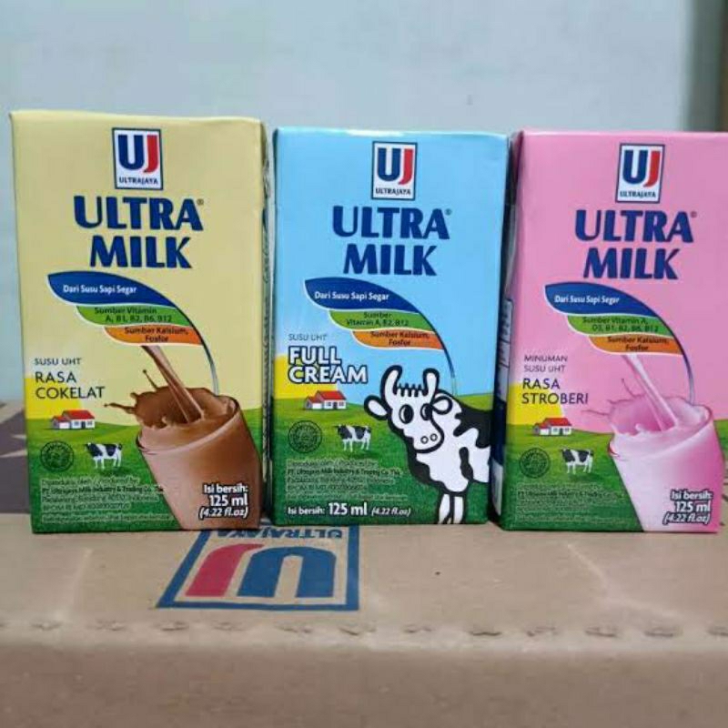 

Susu Ultra Milk 125 ml (1 dus isi 40 pcs)