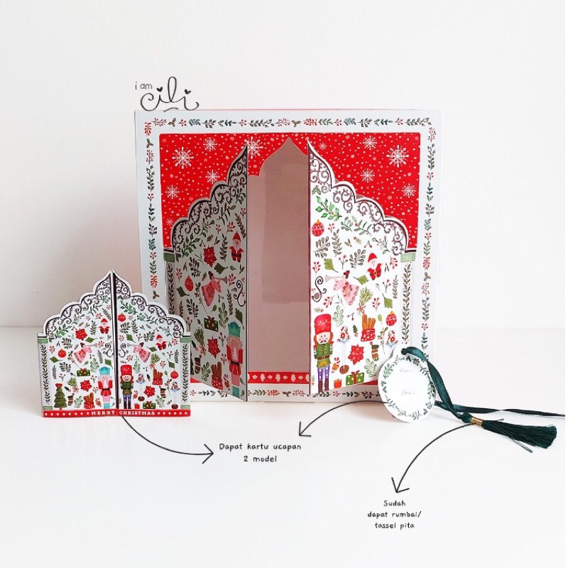 Box nata 22 x 22 x 10 dus natal 22x22 cili ANGELICA