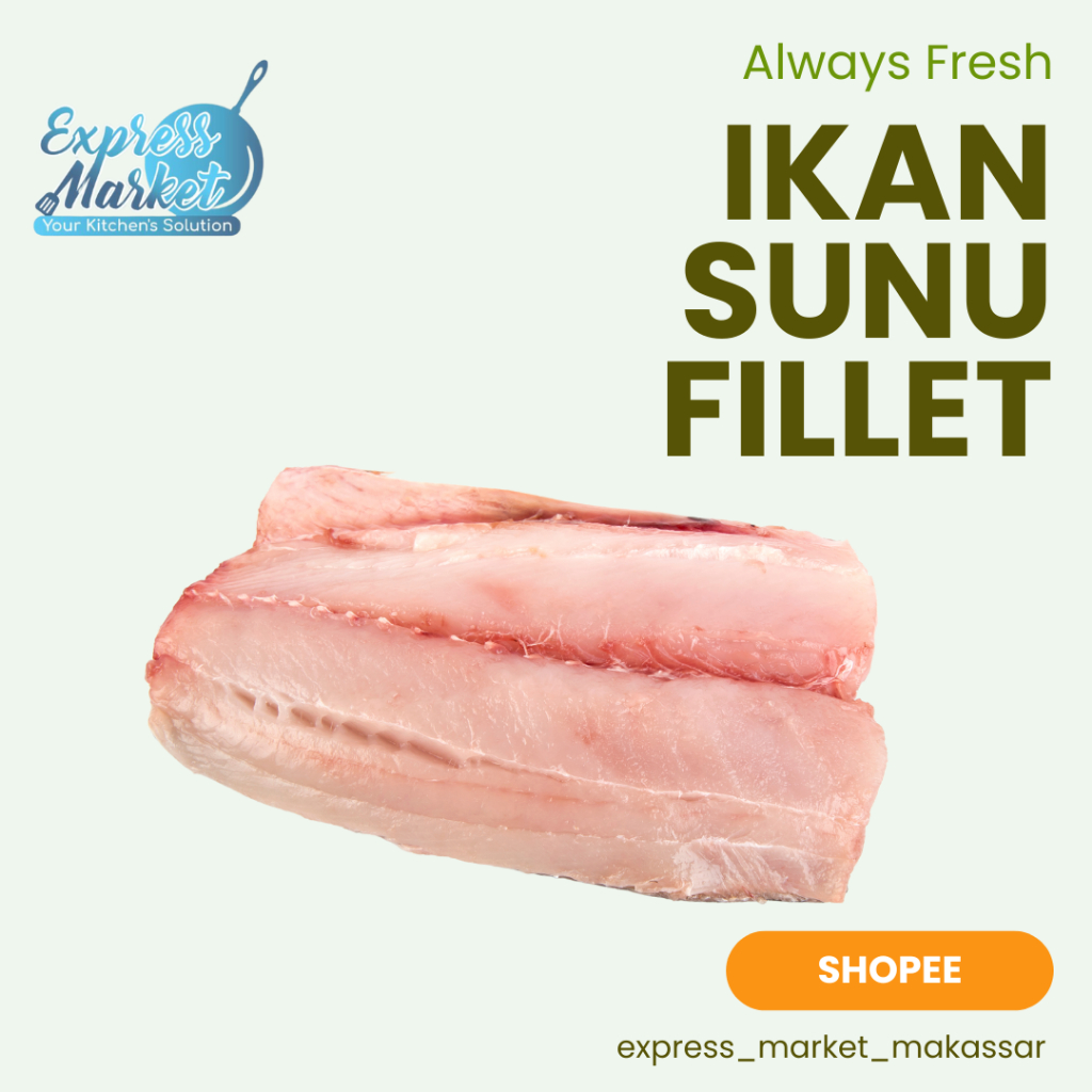 

Daging Ikan Sunu Fillet Boneless Tanpa Tulang Bersih
