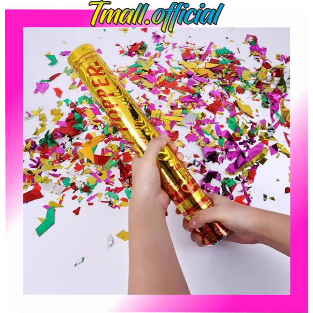 ❄ TMALL ❄ Party Popper Confetti Pesta Ulang Tahun Petasan Semburan Kertas R1082