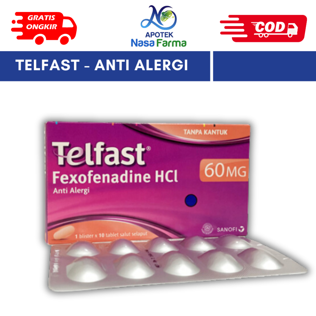 Telfast 60mg Box - Obat Alergi