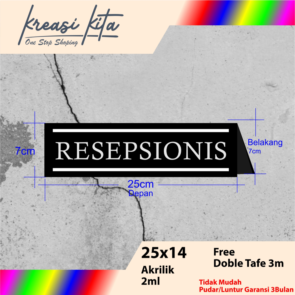 

AKRILIK RESEPSIONIS ACRILIC CUSTOM UNTUK DIMEJA