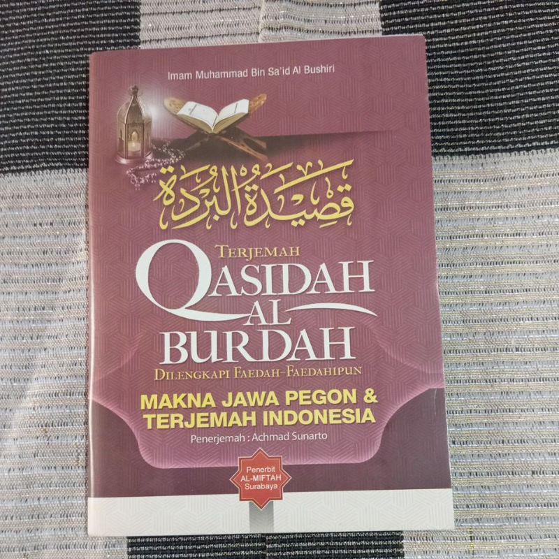 Burdah makna jawa pegon dan Indonesia-burdah makna gandul