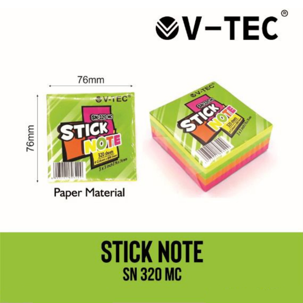 

Sticky Notes V-Tec SN 320 MC - Book Marker