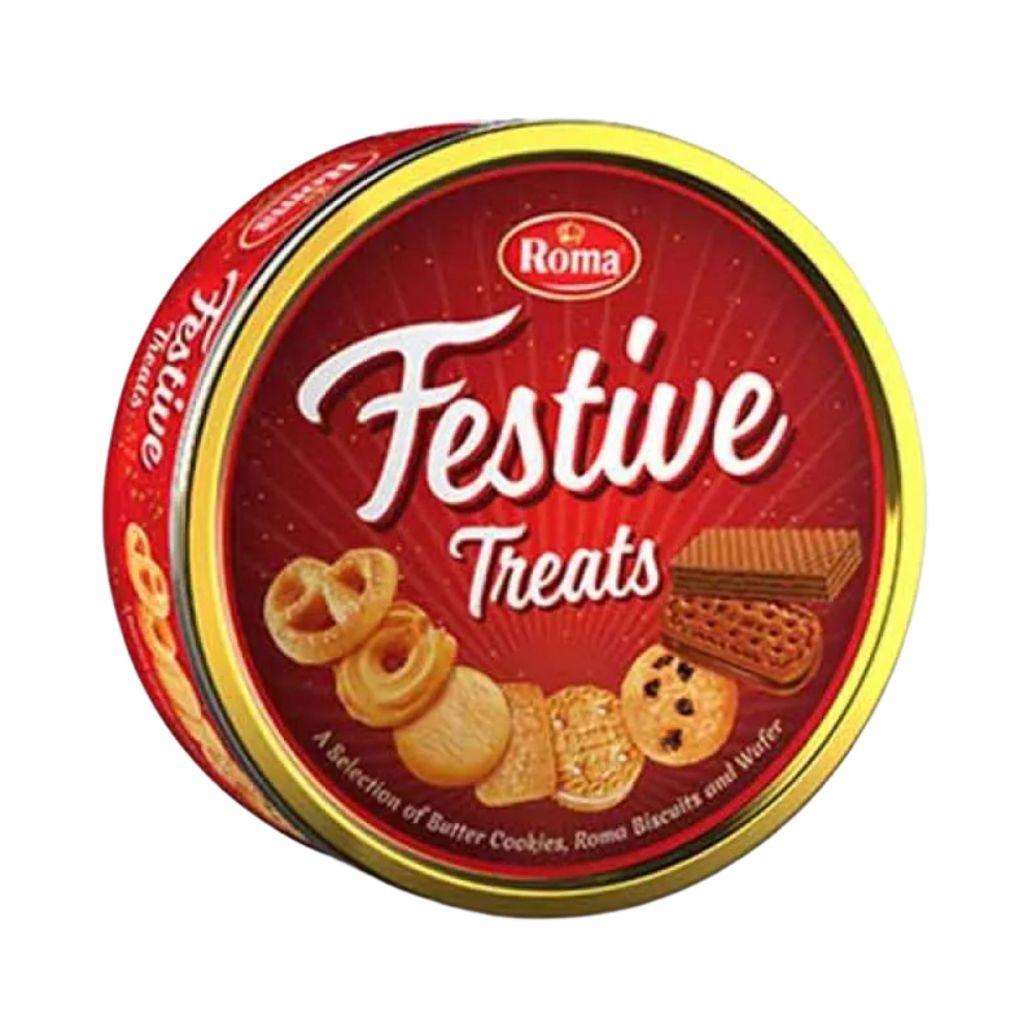 

Roma Festive Treats Selection 675g Biskuit Assorted Aneka Rasa Kemasan Kaleng