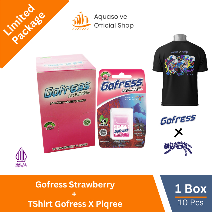 

[Limited Package] Gofress Strawberry 1 Box + TShirt Gofress x Piqree