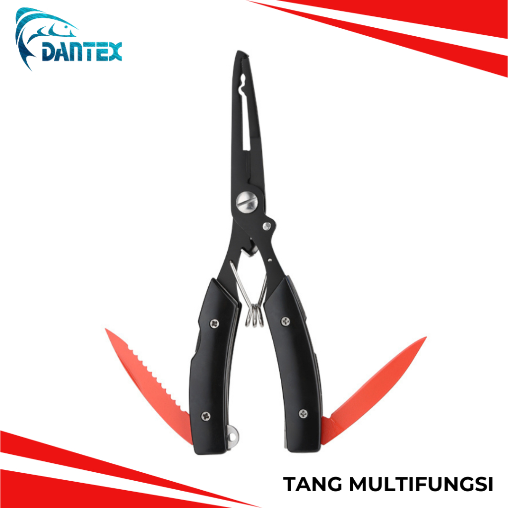 dopemani - tang pancing dantex xr-77 multifungsi jigging casting popping split ring cutter