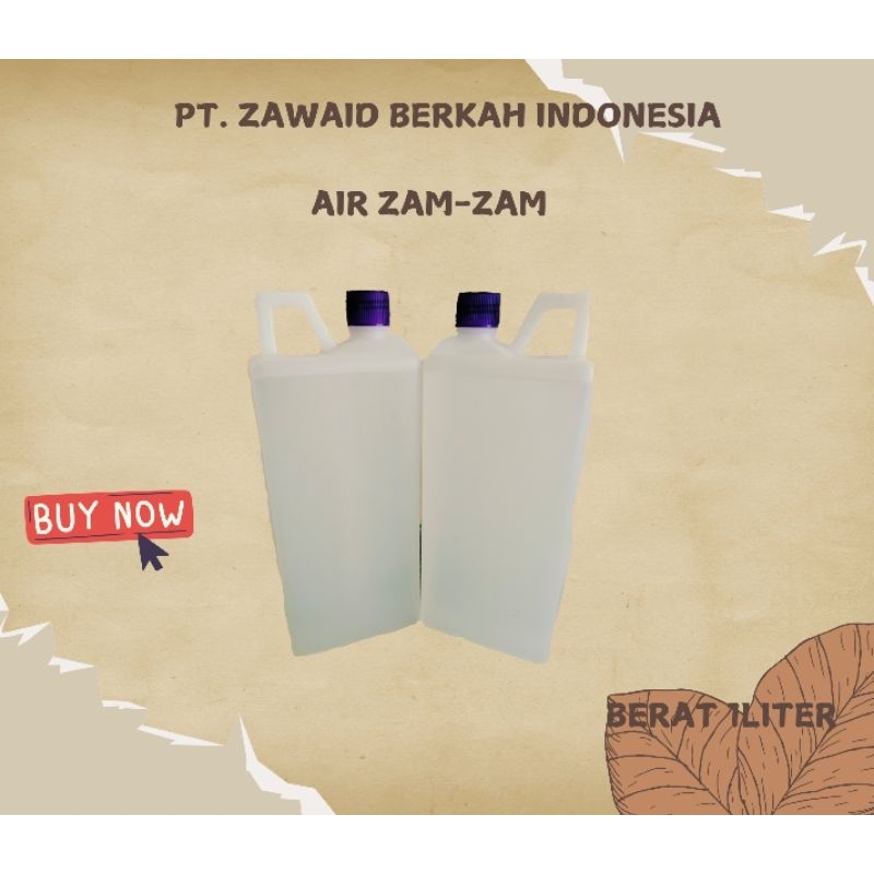 

Air zam-zam No Berkode 1Liter Asli Mekah