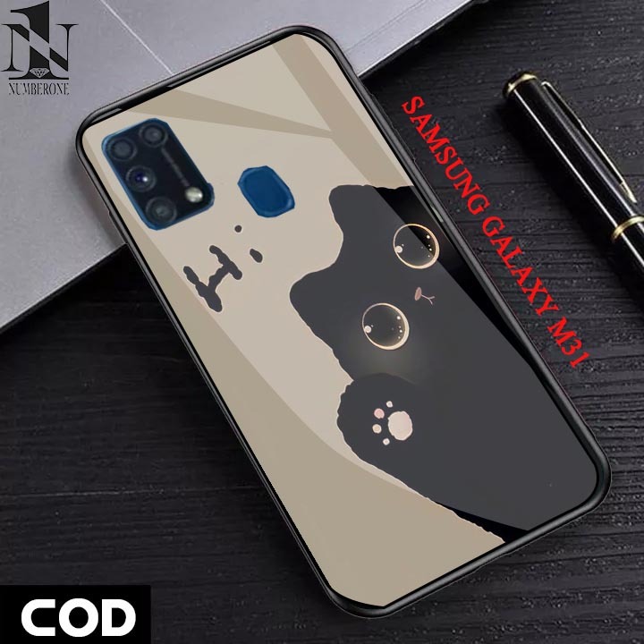 Case Samsung Galaxy M31 [kucing] Aneka casing, case, kondom hp, custom case, case aesthetic case mur