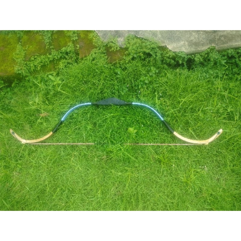 Busur flat Turkish siyah bambu laminasi utk dewasa