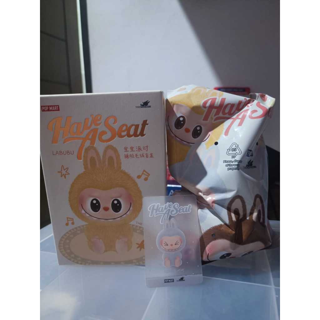 Pop Mart The Monsters Labubu Have a Seat HEHE Bag Charm Plush Doll
