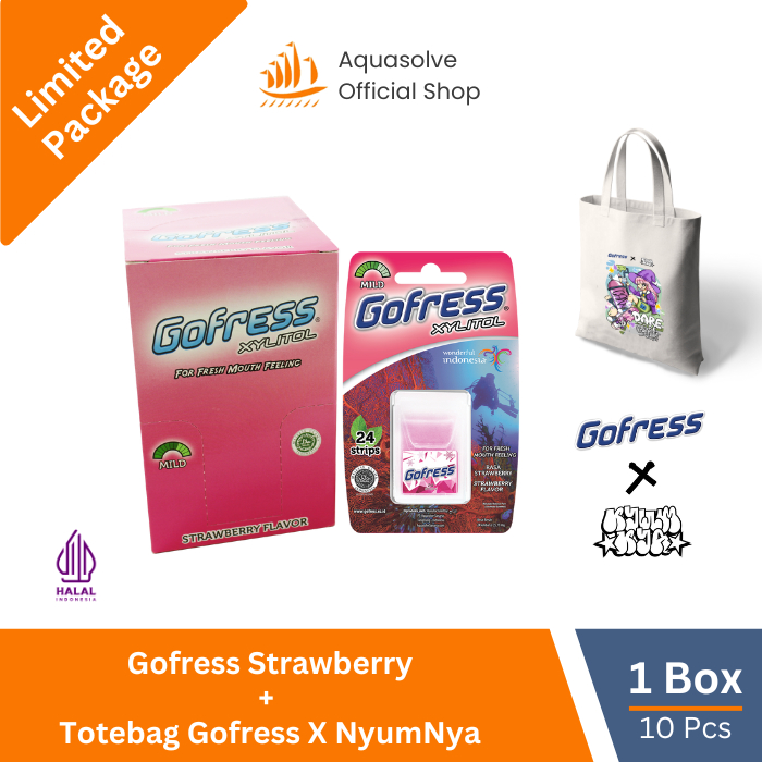 

[Limited Package] Gofress Strawberry 1 Box + Totebag Gofress x Nyumnya