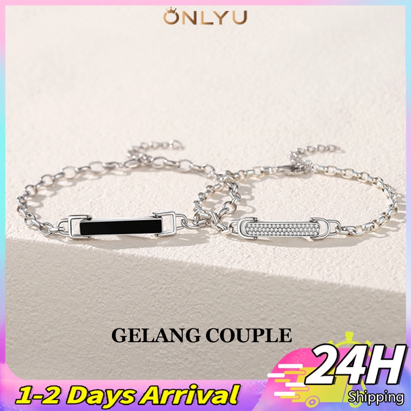 Gelang Couple Pasangan Hidden love-couple Gelang fashion Gelang/Titanium material no karat/