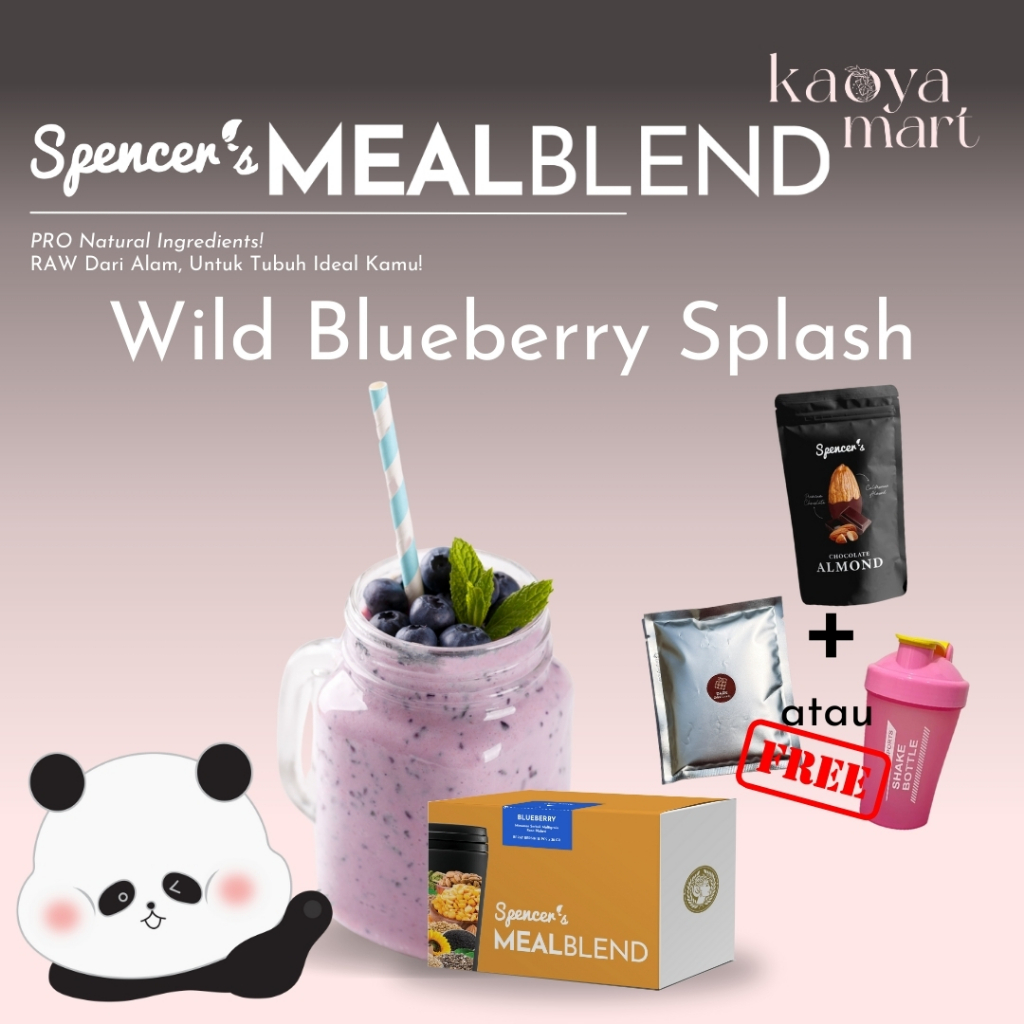 

Spencer's Mealblend Multigrain Wild Blueberry Splash - Meal Replacement Solusi Langsing Alami