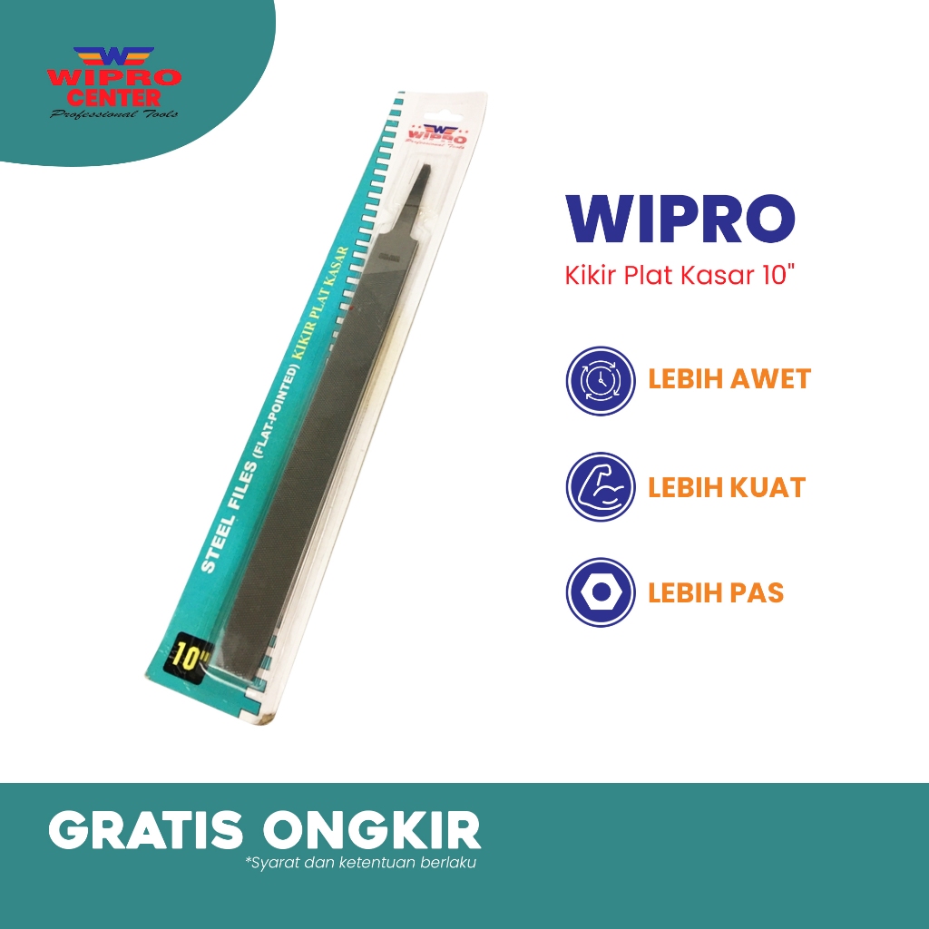WIPRO Kikir Plat Kasar 10"