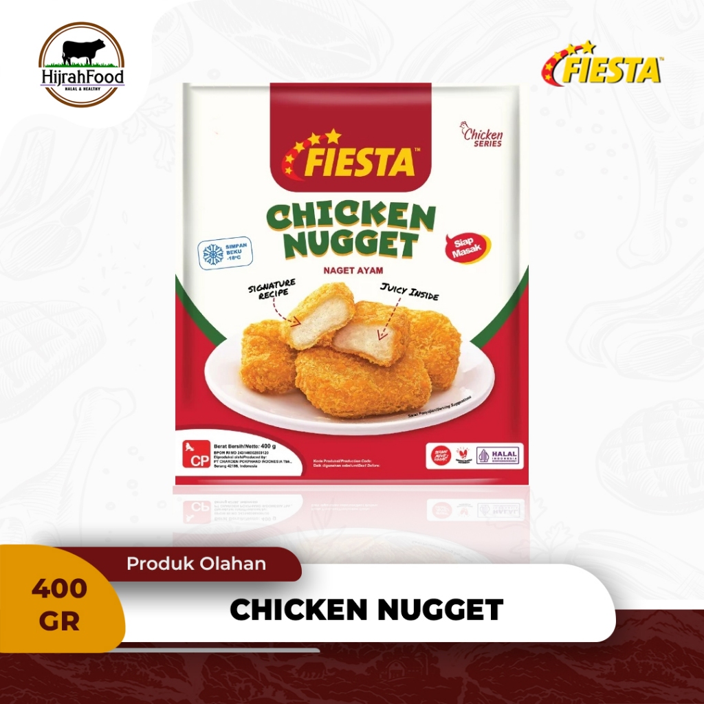 

Fiesta Chicken Nugget Naget Ayam Siap Masak 400 gr