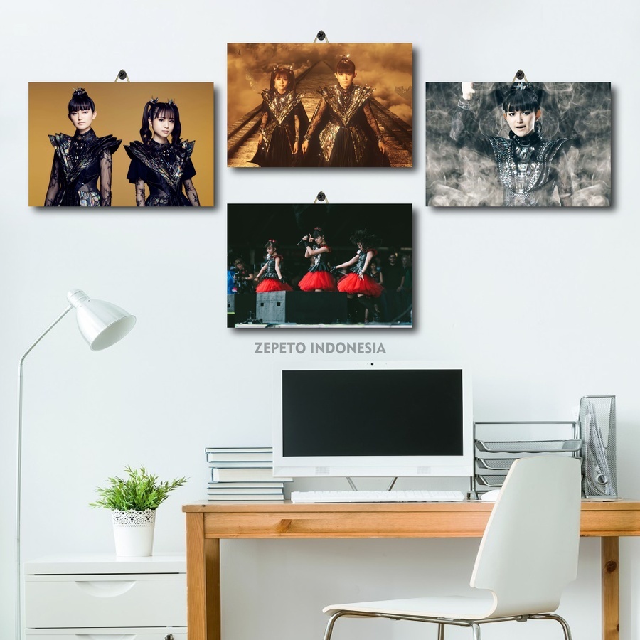 Poster Kayu Band Rock Babymetal | Zepeto Indonesia | Hiasan Kamar Cowok | Hiasan Tembok |S8H/ITPUN