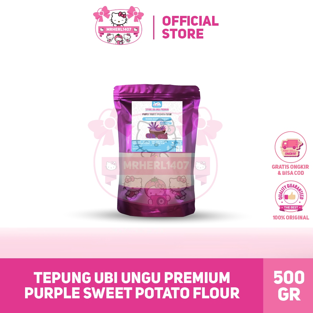 

[500GRAM] TEPUNG UBI UNGU ASLI UBI UNGU 100% | PURPLE SWEET POTATO FLOUR 500 GRAM