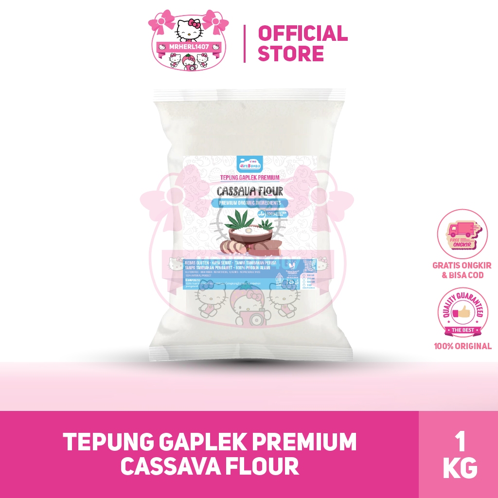 

[1KG] TEPUNG TIWUL/GAPLEK | TEPUNG SINGKONG GAPLEK/TIWUL ASLI SINGKONG 100%