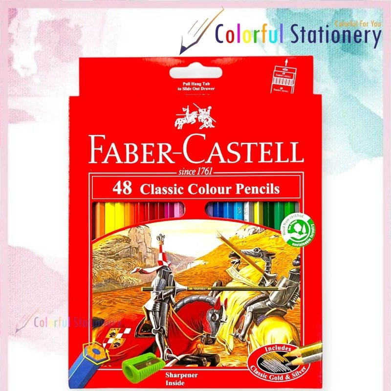 

Pensil Warna Faber Castell Panjang 48 Warna Classic