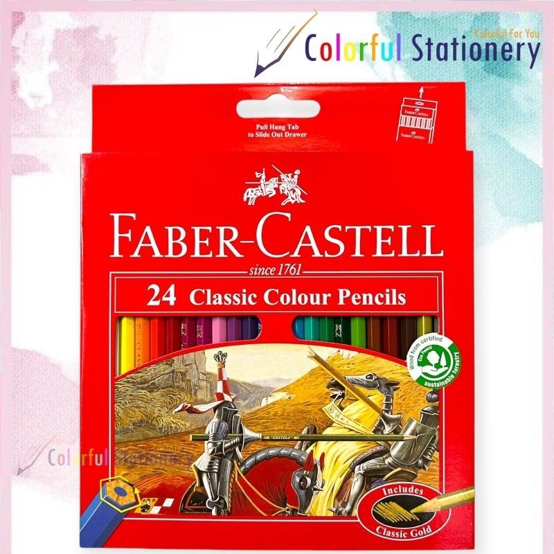 

Pensil Warna Faber Castell Panjang 24 warna