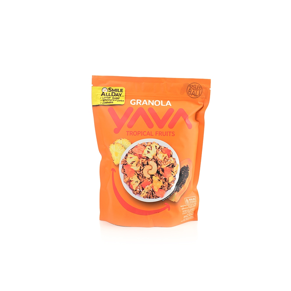 

YAVA Granola w/ Cashews Tropical Fruits 400gr - Sereal Sarapan Sehat