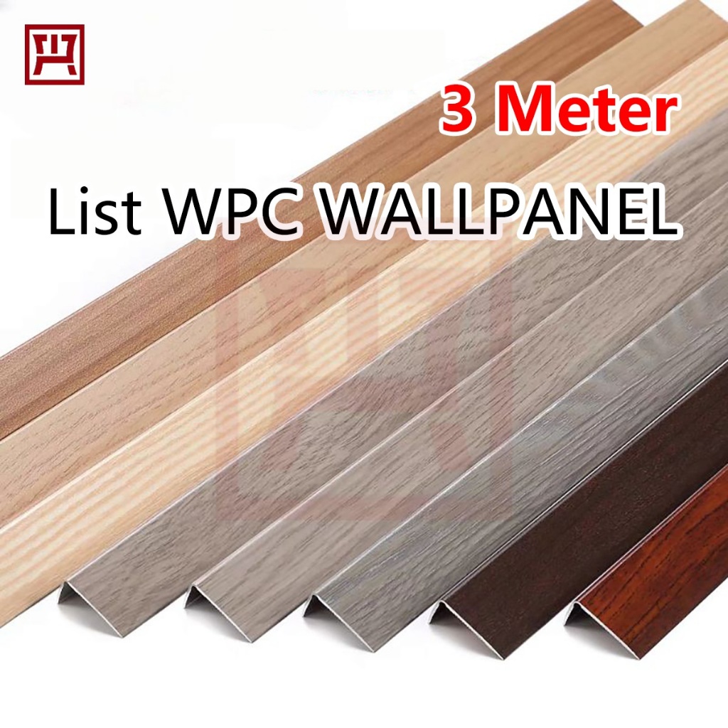 300cm Lis Siku WPC/LIST SUDUT SIKU L WPC WALLPANEL/ LIST PENUTUP WPC /LIS WPC SIKU TANGGA