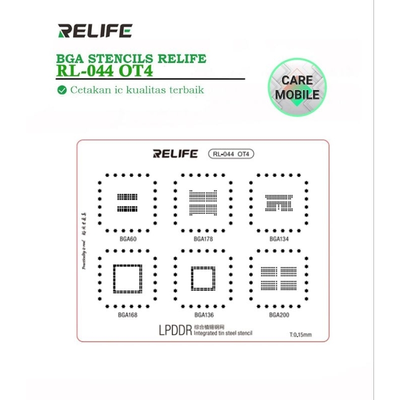 TOOLS BGA STENCILS RELIFE RL-044 OT4