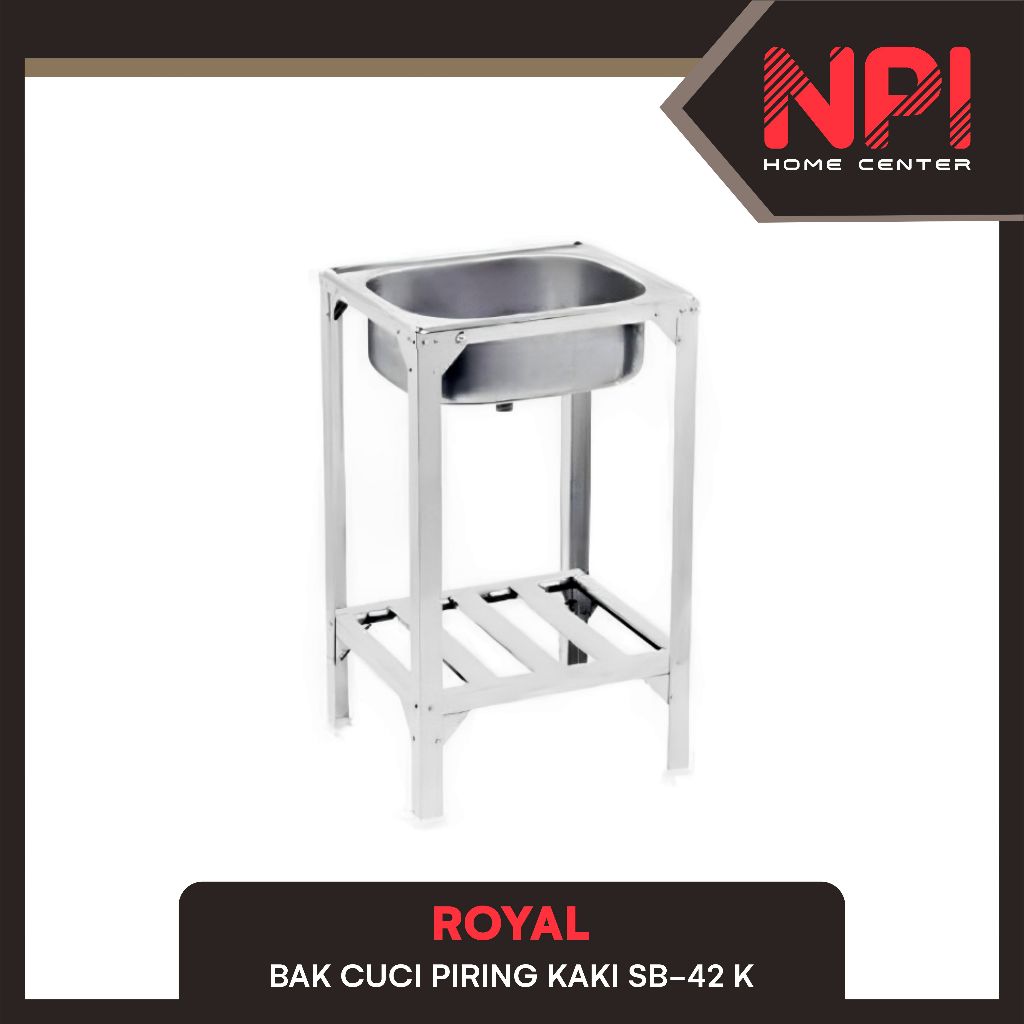 Royal - Sink Portable Bak Cuci Piring Kaki Sb 42 K Sb42K Stainless Steel