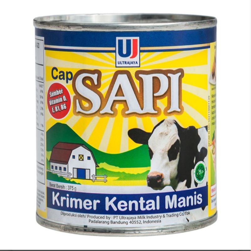 

Ultra Cap Sapi Krimer Kental Manis Kaleng 375 g