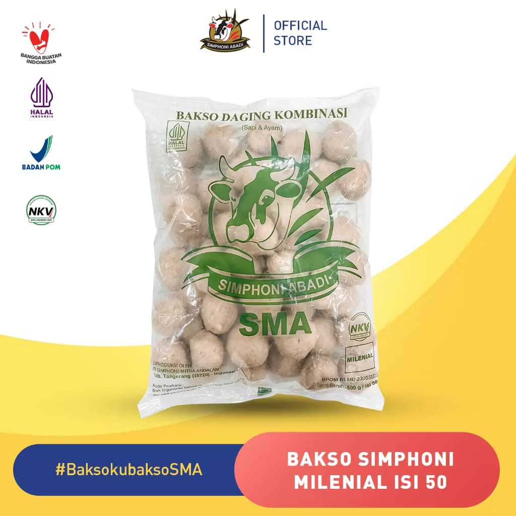 

Bakso Sapi Milenial Simphoni Isi 50 Pcs SAMEDAY INSTANT ONLY