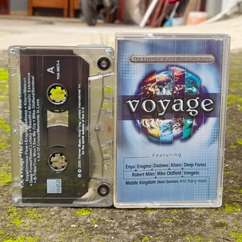 Kaset Voyage (2000) Original Warner Music Enya Enigma Vangelis Mike Oldfield