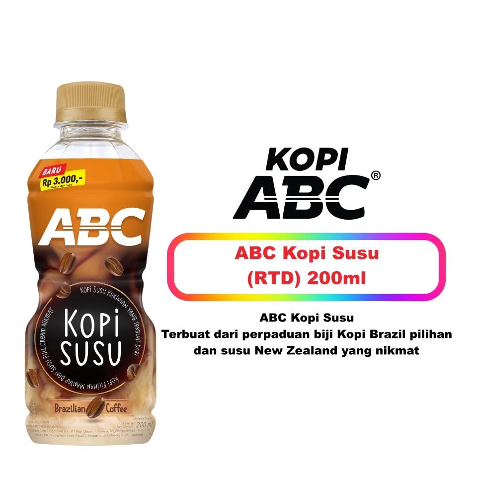 

ABC Kopi Susu RTD 200 mL Botol 200mL