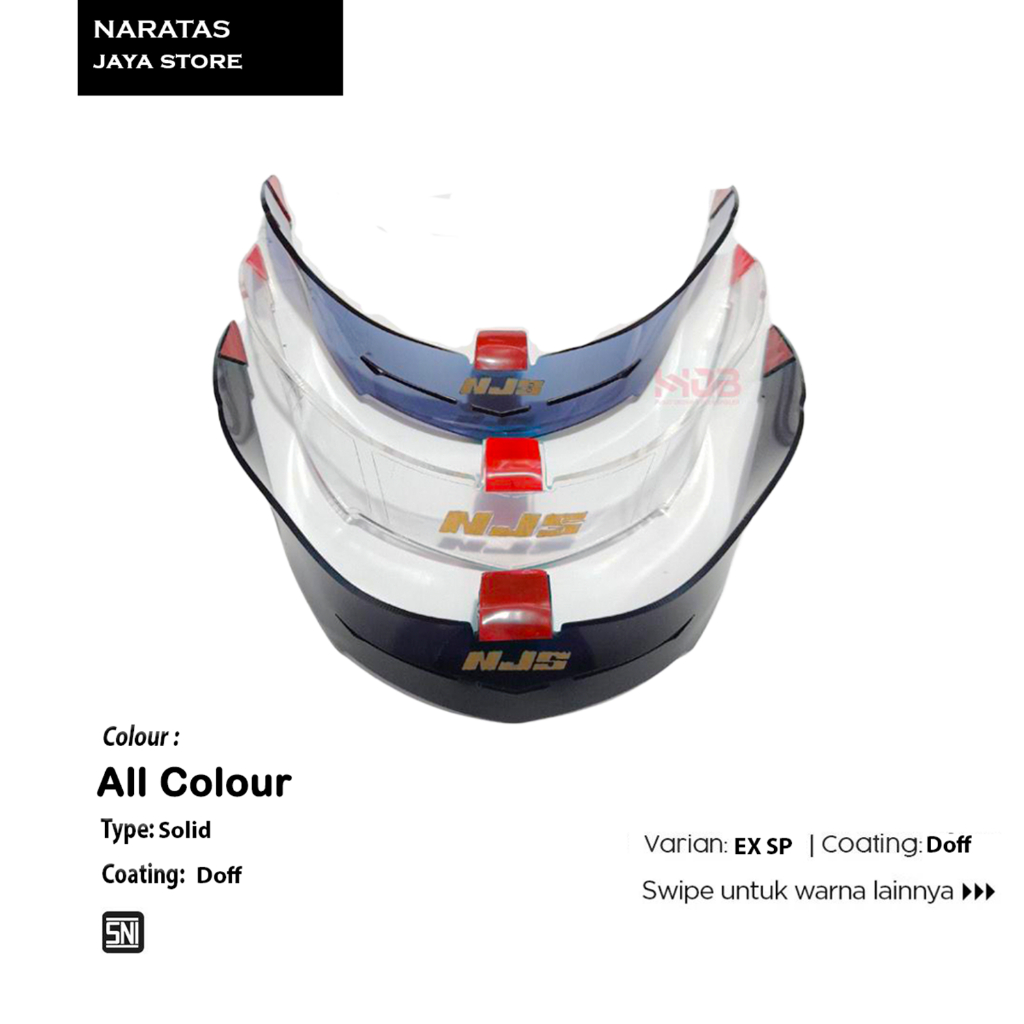 Helm SPOILER HELM 2D SPOILER NJS KAIROZ NJS ZX 1 2D ALL SERIES PNP 12 HELM  | SPOILER NJS KAIROZ ALL