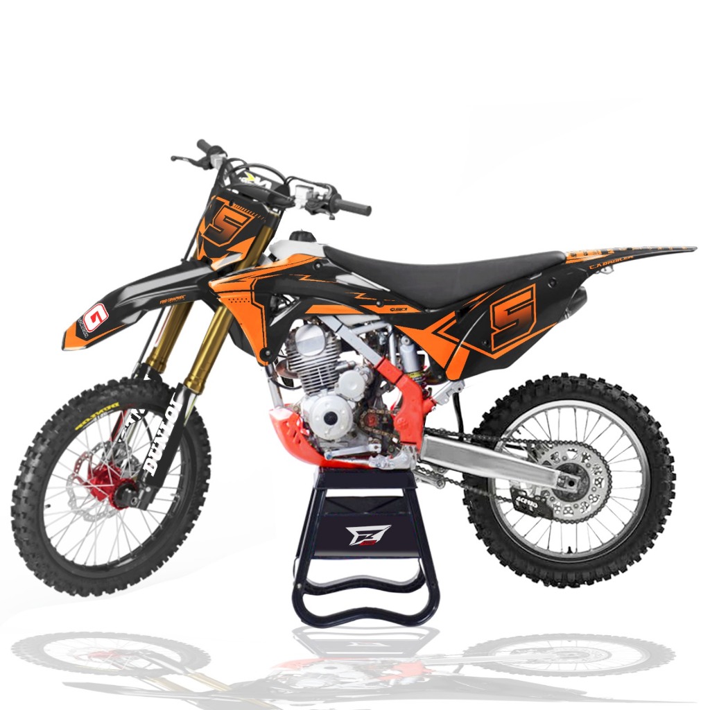 Decals Fullbody KLX 150 BF Gordon Laminasi Superglosy